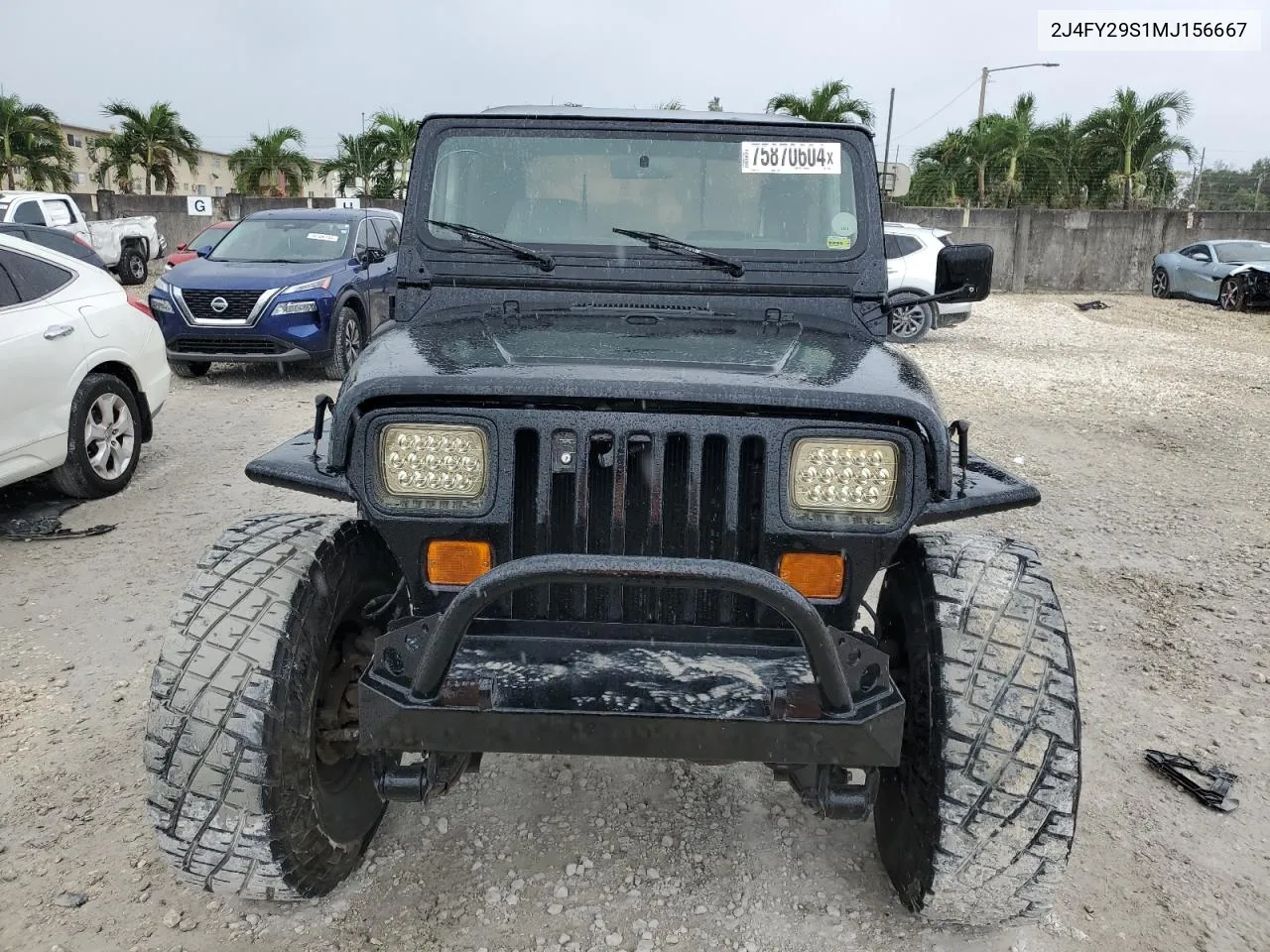 1991 Jeep Wrangler / Yj VIN: 2J4FY29S1MJ156667 Lot: 75870604