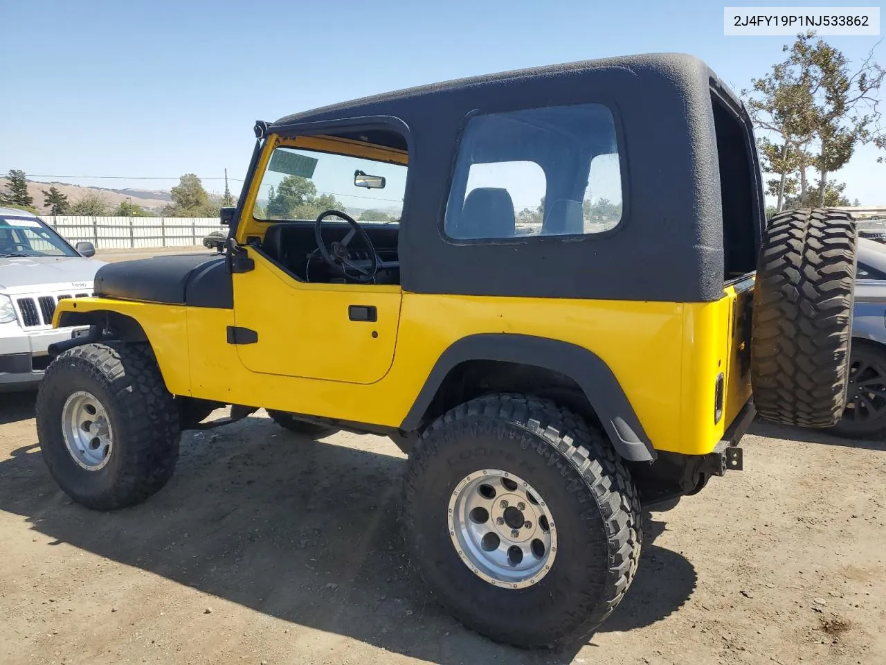 1992 Jeep Wrangler / Yj S VIN: 2J4FY19P1NJ533862 Lot: 69116634