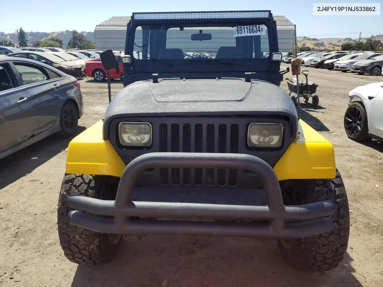 2J4FY19P1NJ533862 1992 Jeep Wrangler / Yj S