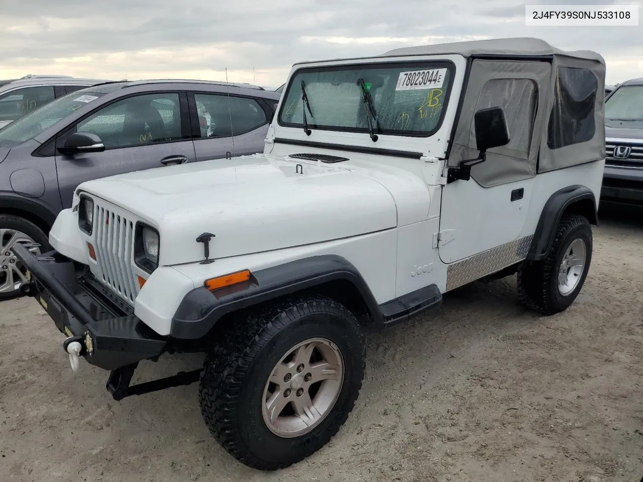 1992 Jeep Wrangler / Yj Islander VIN: 2J4FY39S0NJ533108 Lot: 78023044