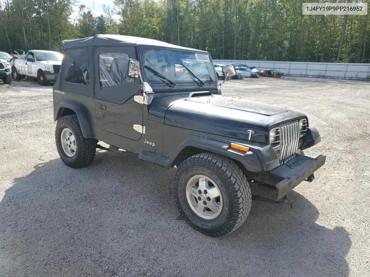 1993 Jeep Wrangler / Yj S VIN: 1J4FY19P9PP216952 Lot: 70260604