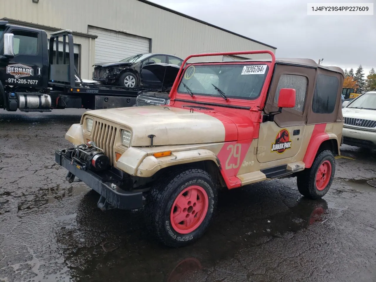 1993 Jeep Wrangler / Yj VIN: 1J4FY29S4PP227609 Lot: 78205764