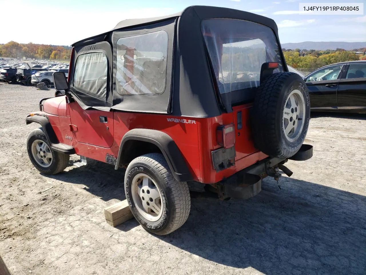 1994 Jeep Wrangler / Yj S VIN: 1J4FY19P1RP408045 Lot: 77798434