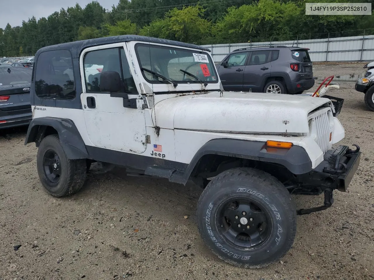 1995 Jeep Wrangler / Yj S VIN: 1J4FY19P3SP252810 Lot: 71873444