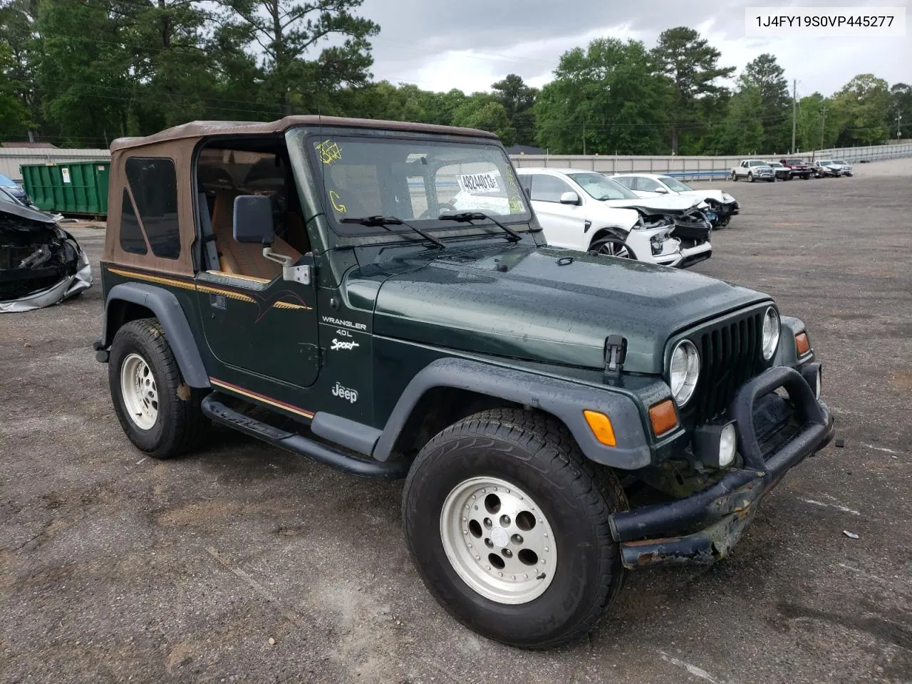 1997 Jeep Wrangler / Tj Sport VIN: 1J4FY19S0VP445277 Lot: 48244013