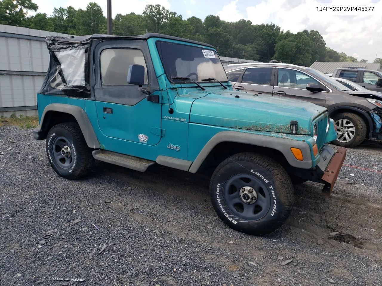 1997 Jeep Wrangler / Tj Se VIN: 1J4FY29P2VP445377 Lot: 58952854