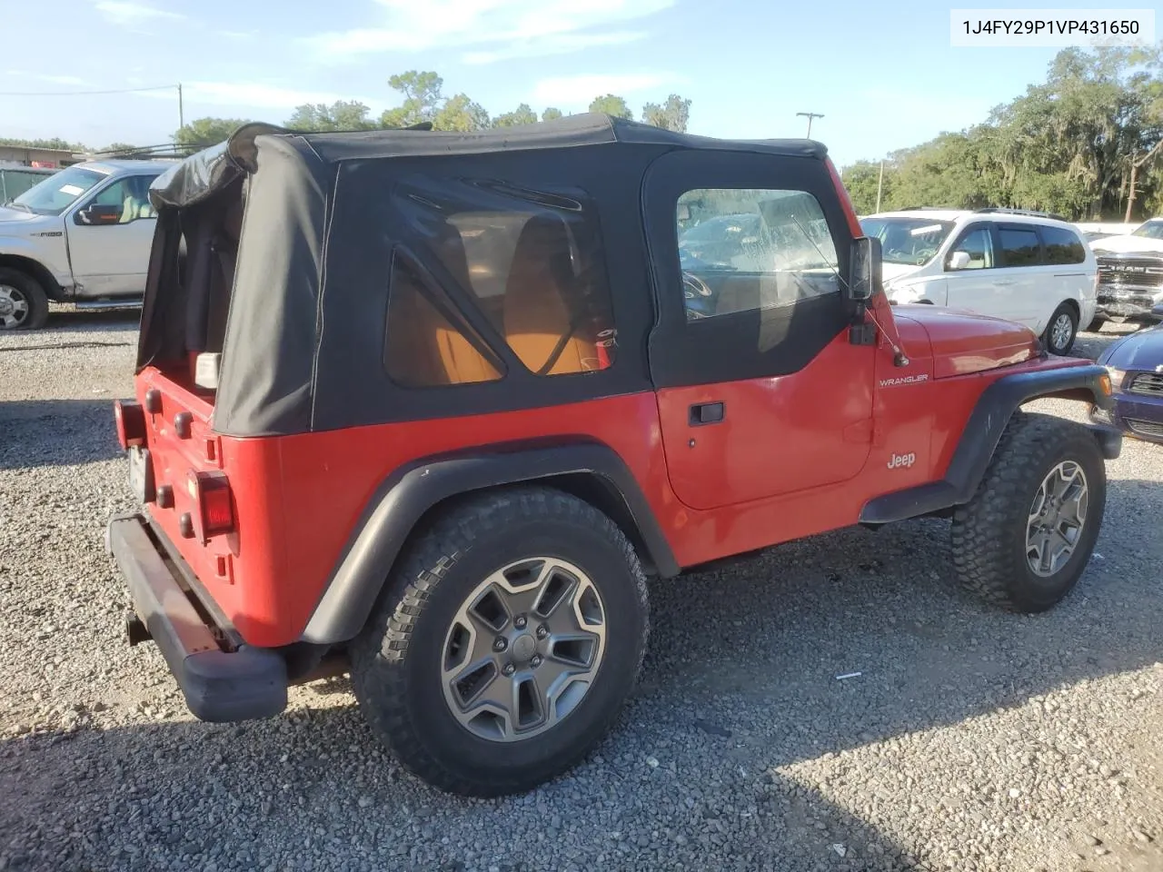 1997 Jeep Wrangler / Tj Se VIN: 1J4FY29P1VP431650 Lot: 71730994