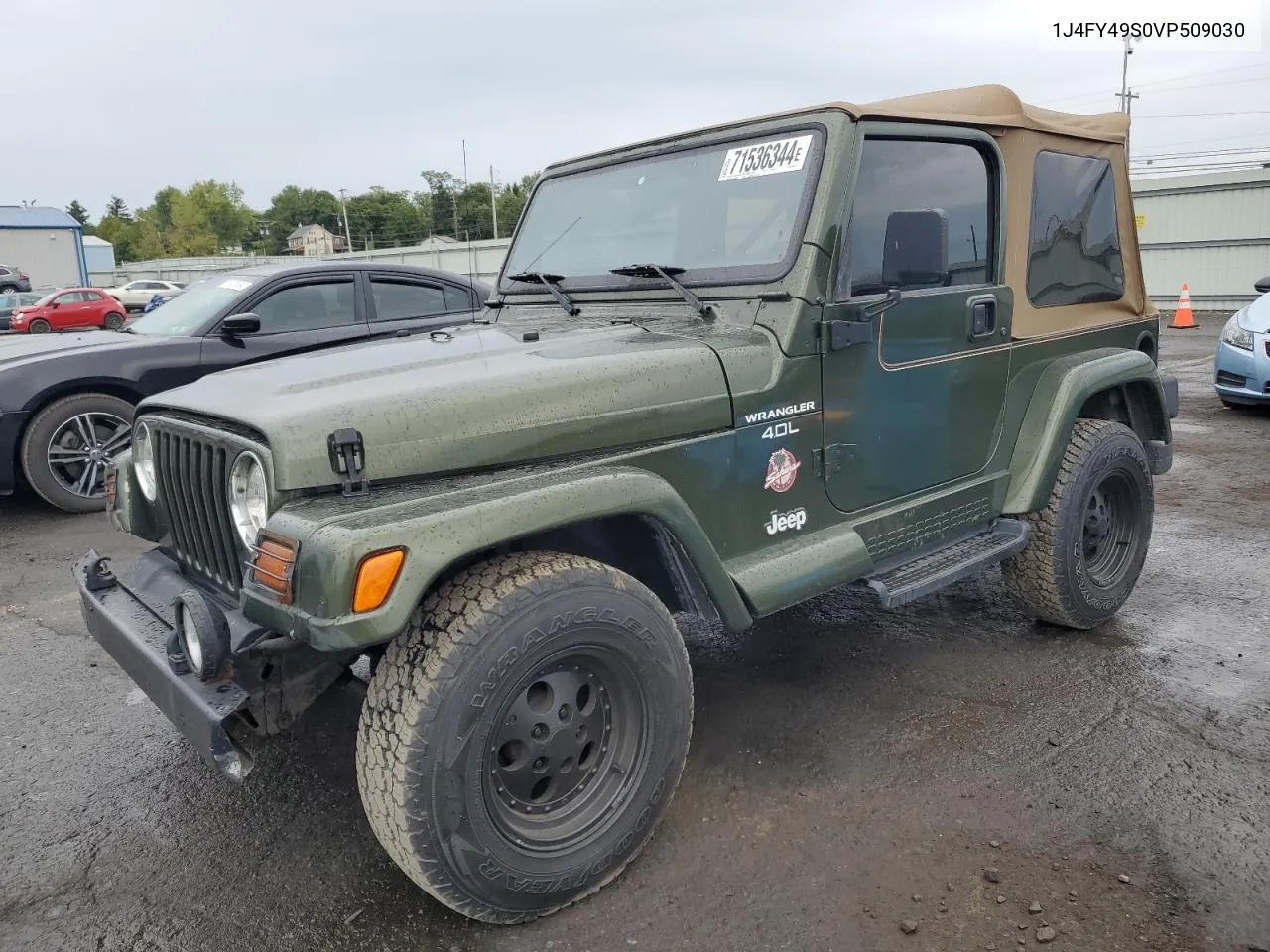 1997 Jeep Wrangler / Tj Sahara VIN: 1J4FY49S0VP509030 Lot: 72396434