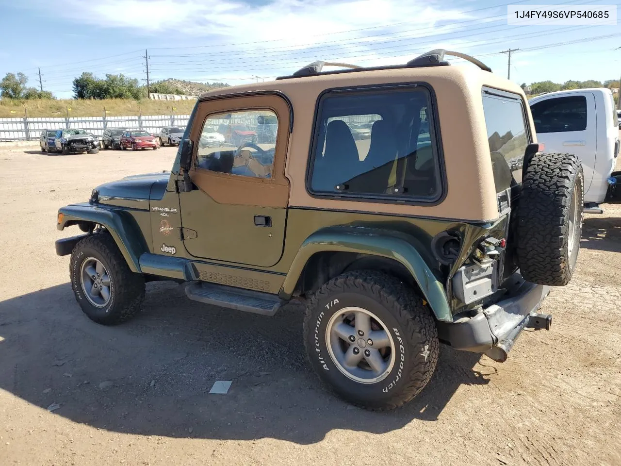 1997 Jeep Wrangler / Tj Sahara VIN: 1J4FY49S6VP540685 Lot: 73693254