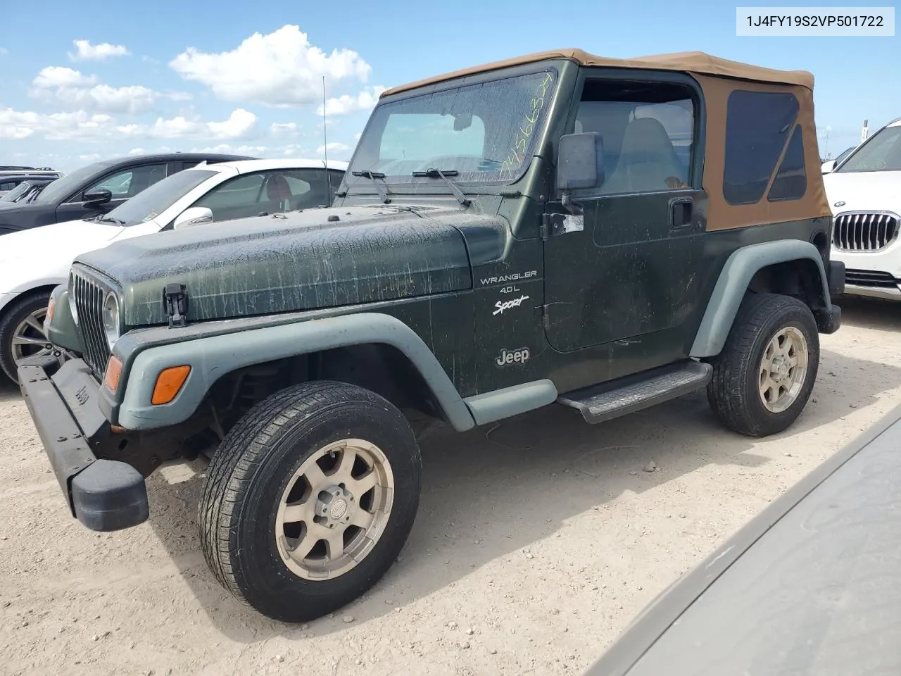 1997 Jeep Wrangler / Tj Sport VIN: 1J4FY19S2VP501722 Lot: 74566324