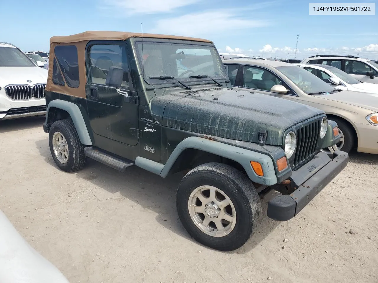 1997 Jeep Wrangler / Tj Sport VIN: 1J4FY19S2VP501722 Lot: 74566324