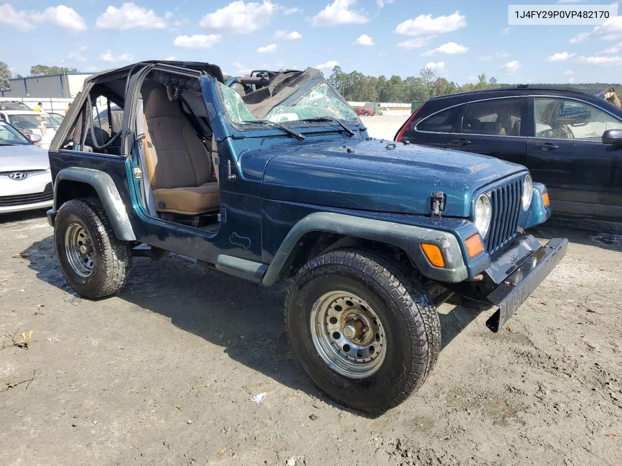 1997 Jeep Wrangler / Tj Se VIN: 1J4FY29P0VP482170 Lot: 74988424