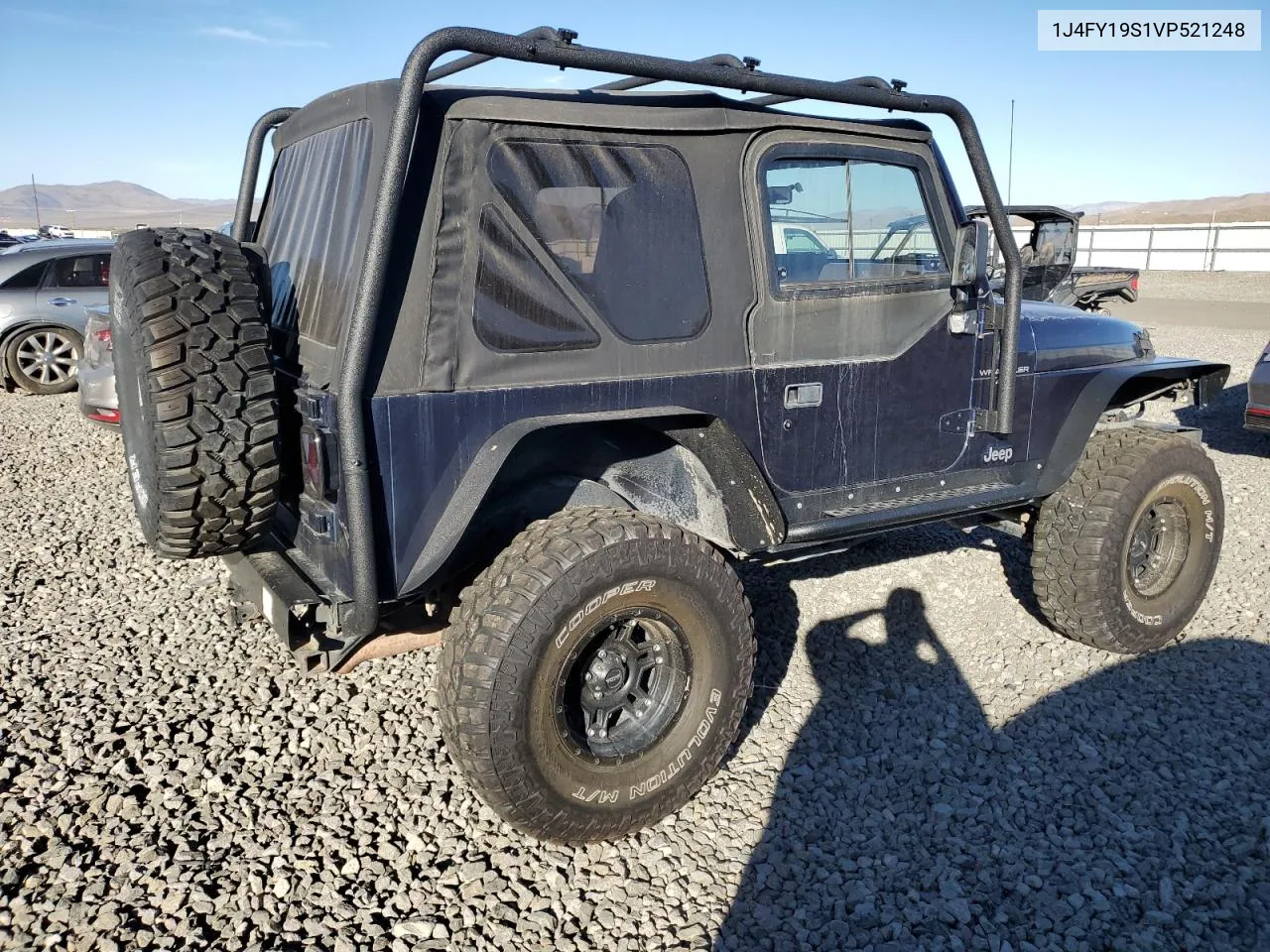 1997 Jeep Wrangler / Tj Sport VIN: 1J4FY19S1VP521248 Lot: 77648894