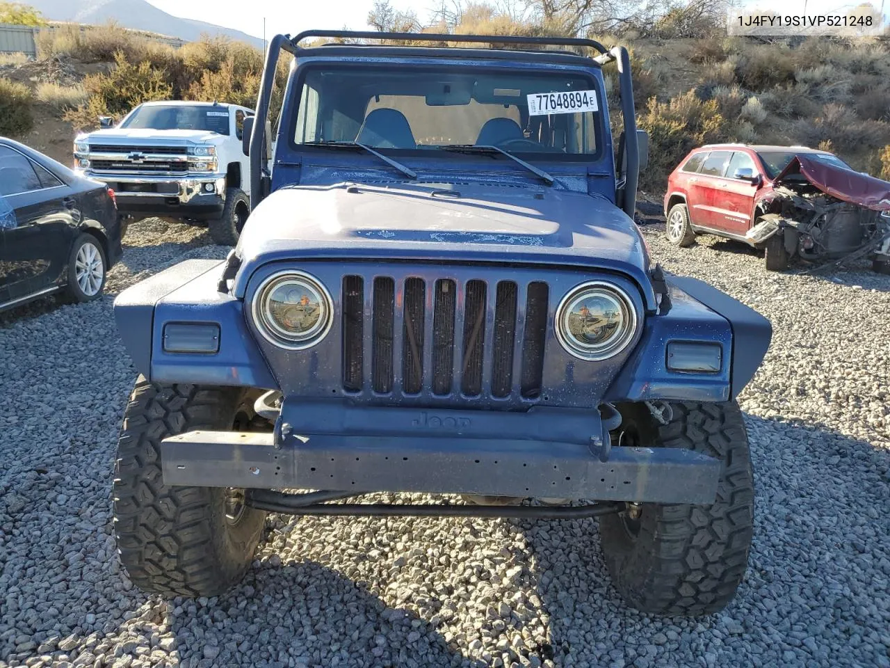 1997 Jeep Wrangler / Tj Sport VIN: 1J4FY19S1VP521248 Lot: 77648894