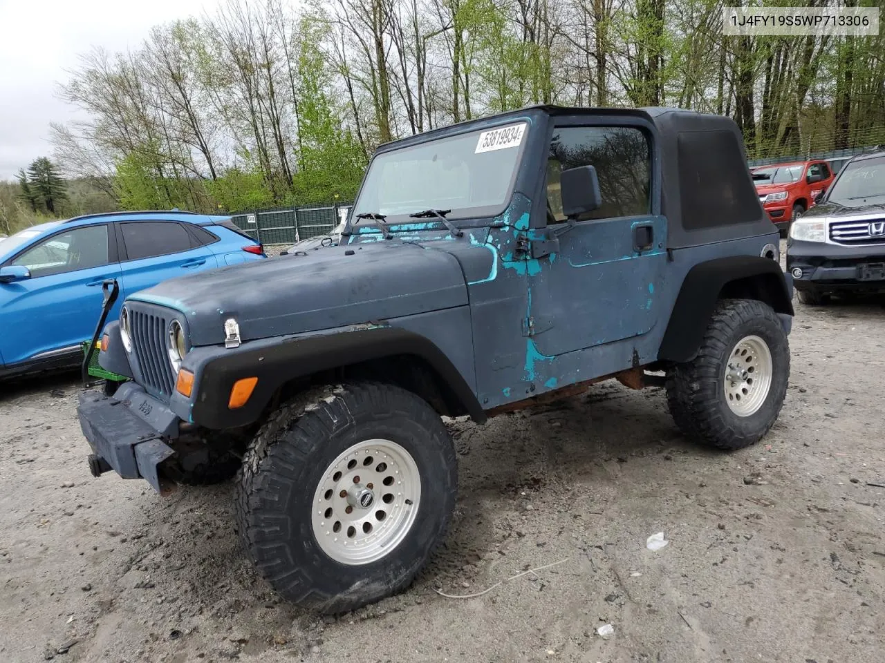 1998 Jeep Wrangler / Tj Sport VIN: 1J4FY19S5WP713306 Lot: 53819934