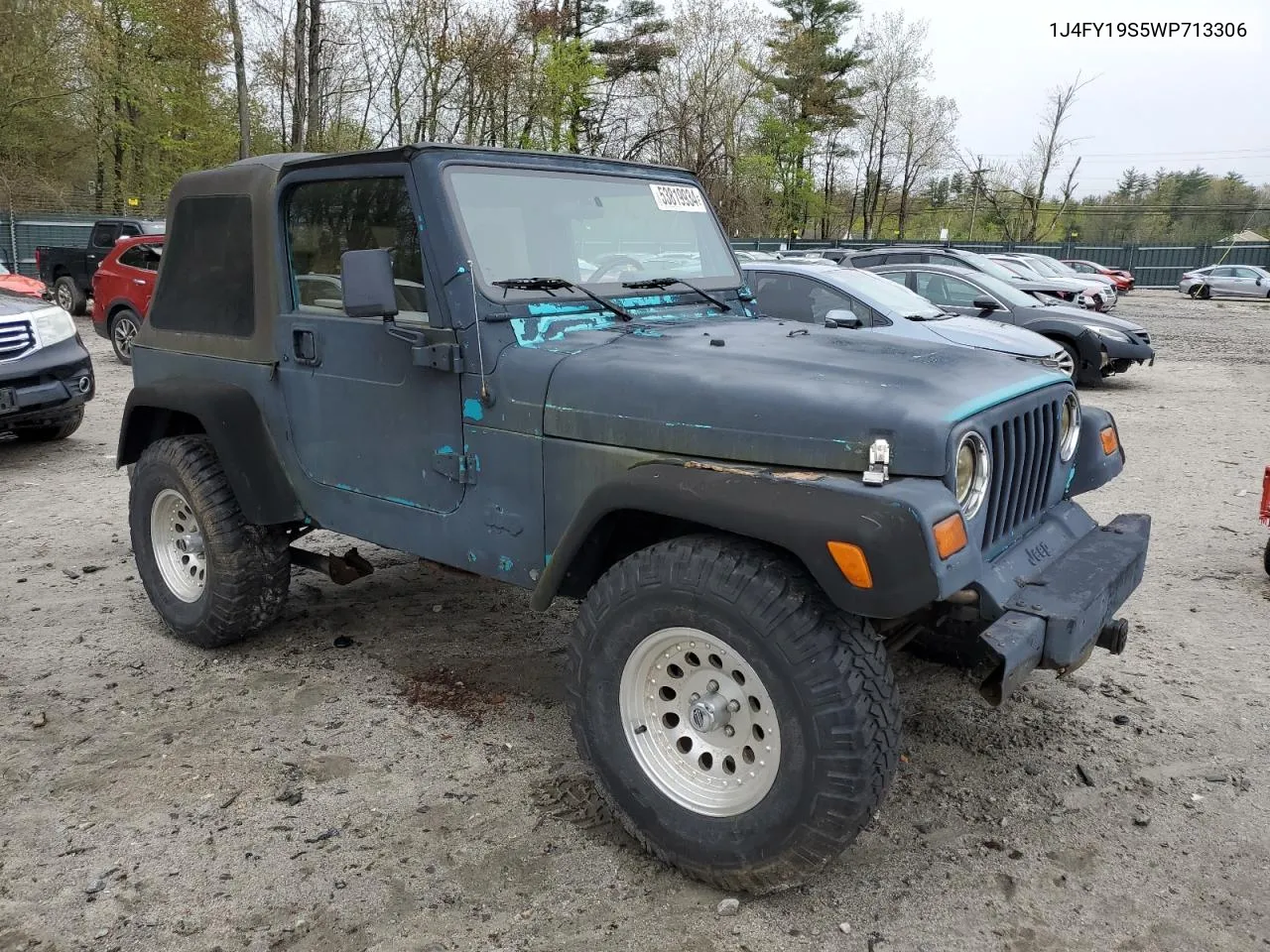 1998 Jeep Wrangler / Tj Sport VIN: 1J4FY19S5WP713306 Lot: 53819934