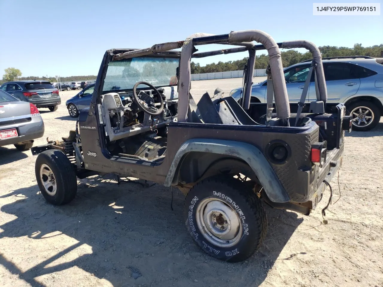 1998 Jeep Wrangler / Tj Se VIN: 1J4FY29P5WP769151 Lot: 67797704