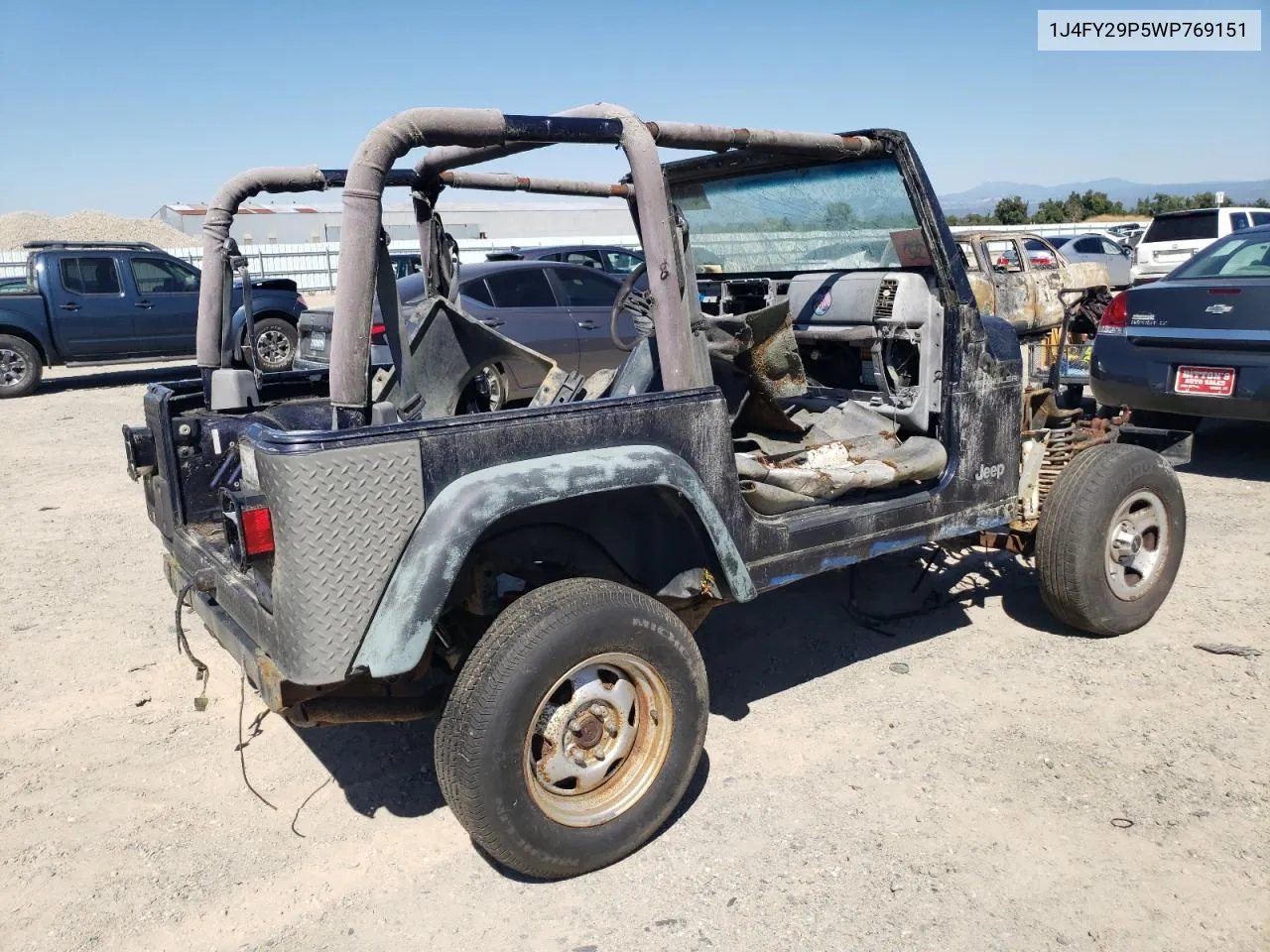 1998 Jeep Wrangler / Tj Se VIN: 1J4FY29P5WP769151 Lot: 67797704