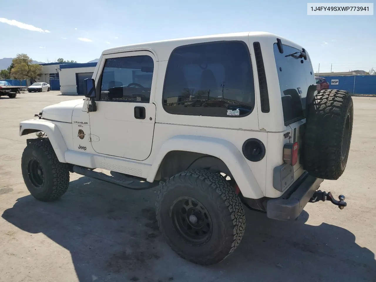 1998 Jeep Wrangler / Tj Sahara VIN: 1J4FY49SXWP773941 Lot: 72020674