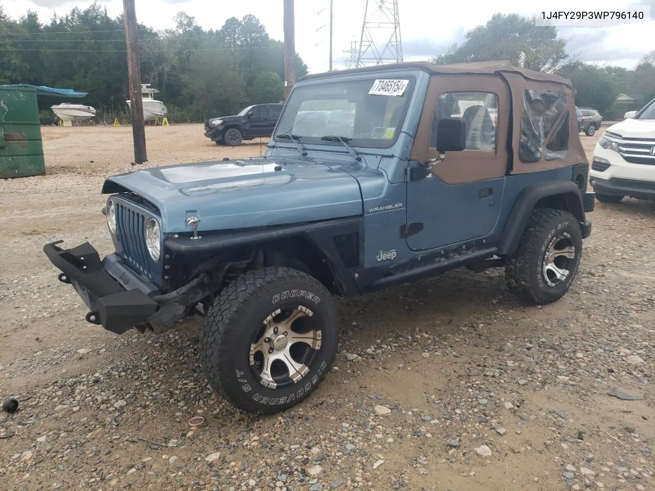 1J4FY29P3WP796140 1998 Jeep Wrangler / Tj Se