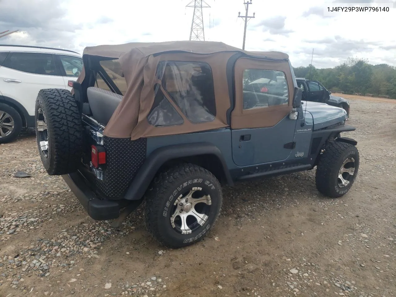 1998 Jeep Wrangler / Tj Se VIN: 1J4FY29P3WP796140 Lot: 73465154