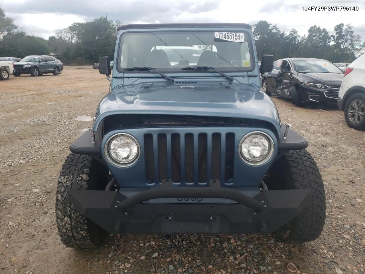 1998 Jeep Wrangler / Tj Se VIN: 1J4FY29P3WP796140 Lot: 73465154