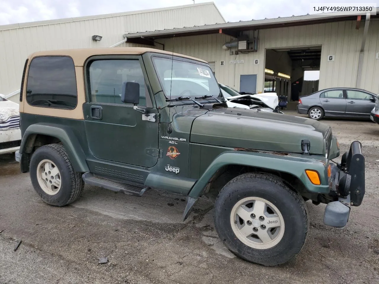 1998 Jeep Wrangler / Tj Sahara VIN: 1J4FY49S6WP713350 Lot: 74188224