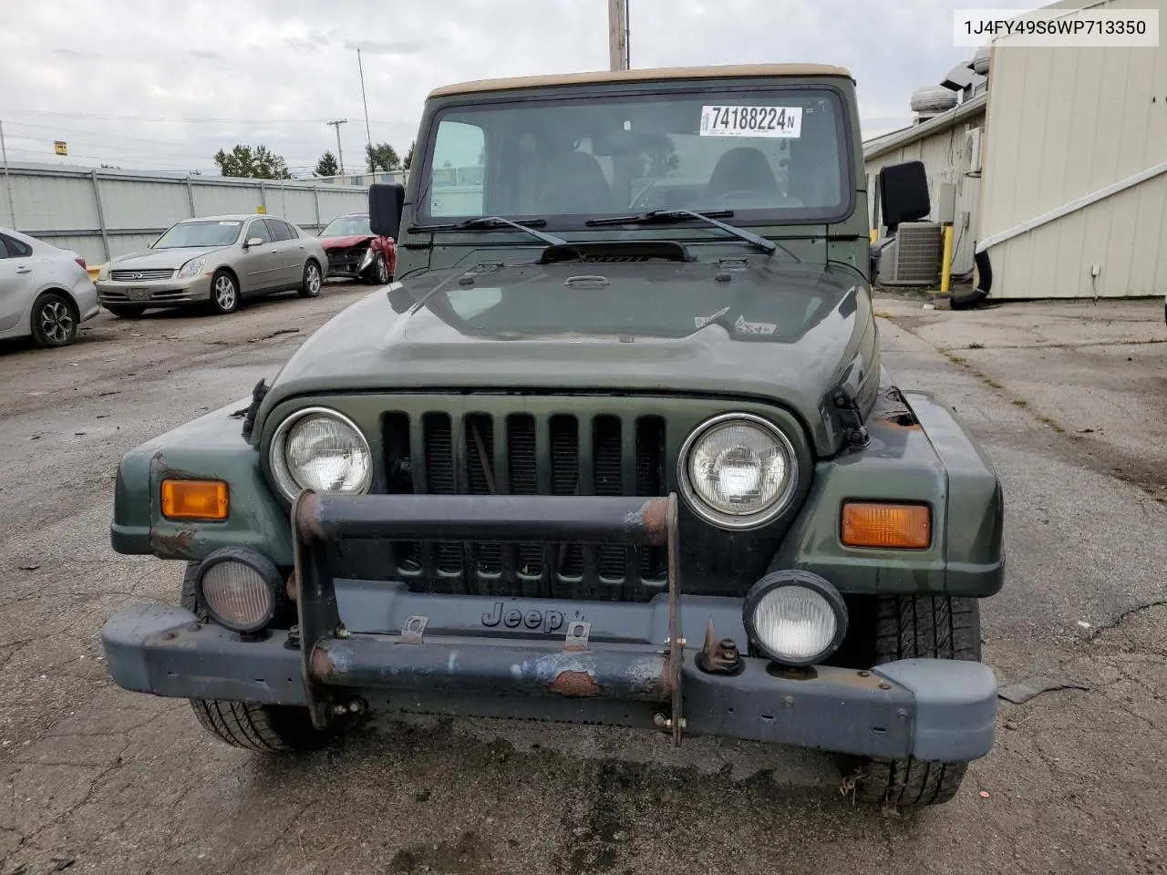 1998 Jeep Wrangler / Tj Sahara VIN: 1J4FY49S6WP713350 Lot: 74188224