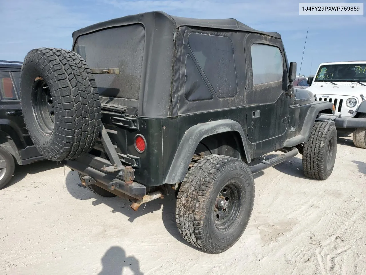 1J4FY29PXWP759859 1998 Jeep Wrangler / Tj Se