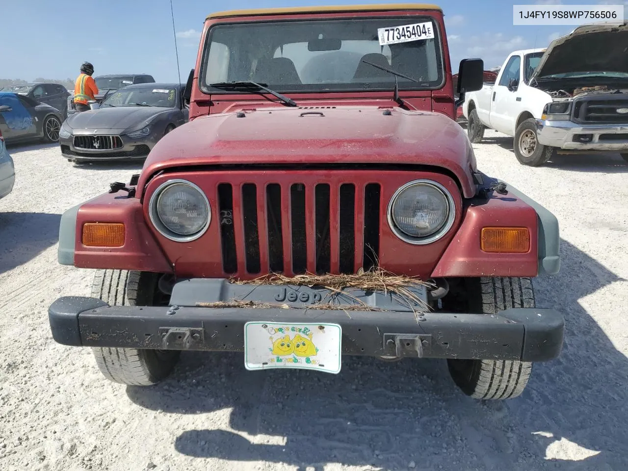 1998 Jeep Wrangler / Tj Sport VIN: 1J4FY19S8WP756506 Lot: 77345404