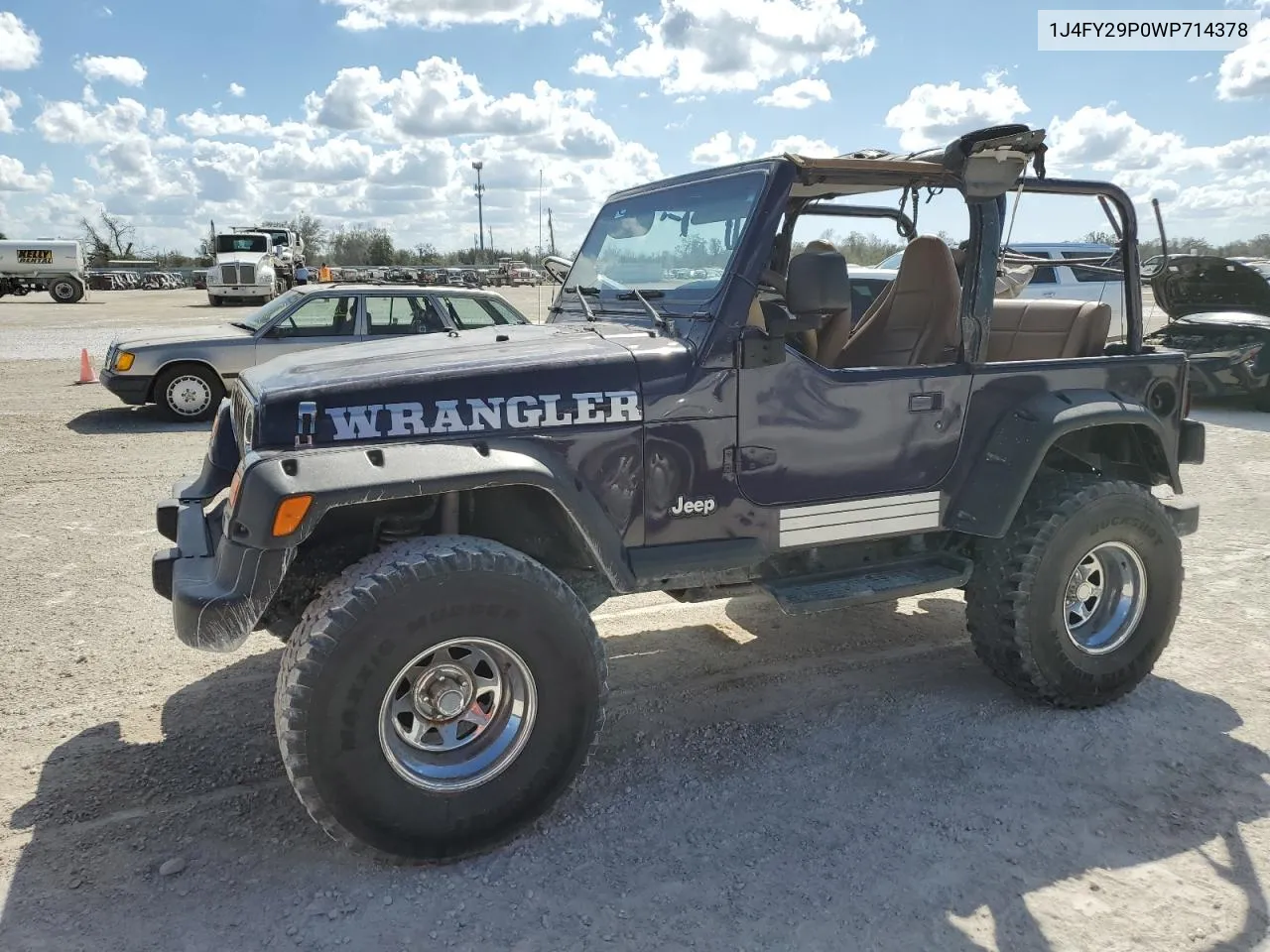 1998 Jeep Wrangler / Tj Se VIN: 1J4FY29P0WP714378 Lot: 77693594