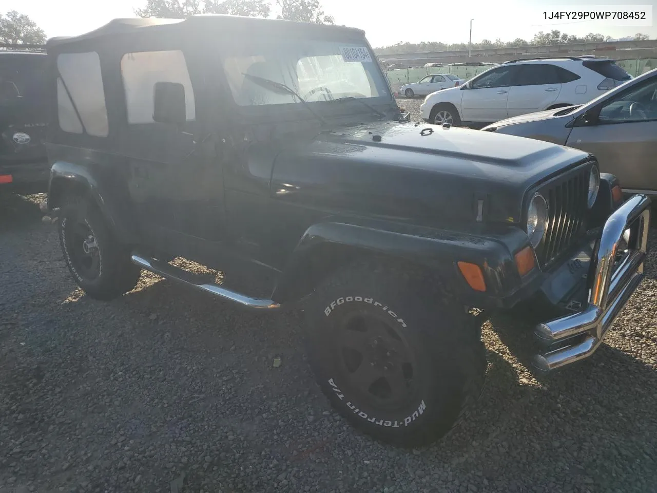 1998 Jeep Wrangler / Tj Se VIN: 1J4FY29P0WP708452 Lot: 80104154