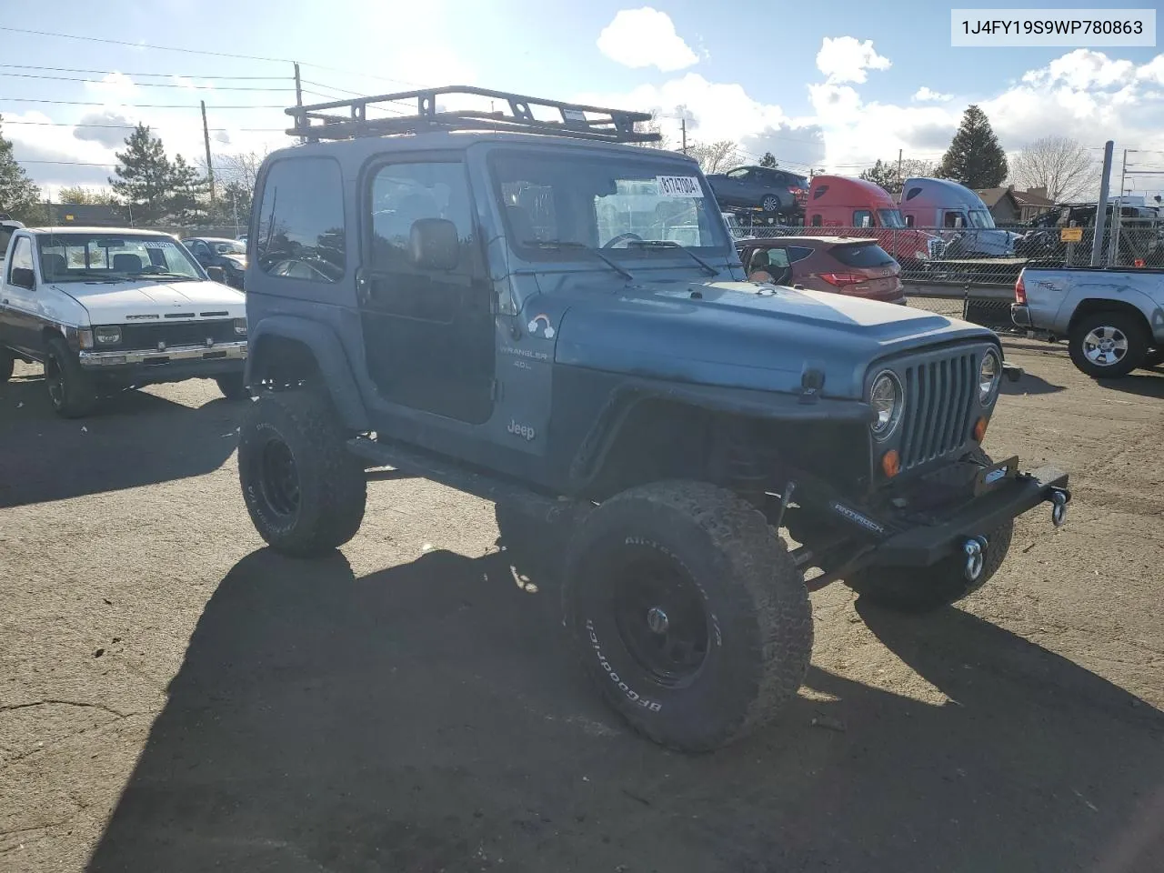 1998 Jeep Wrangler / Tj Sport VIN: 1J4FY19S9WP780863 Lot: 81747004