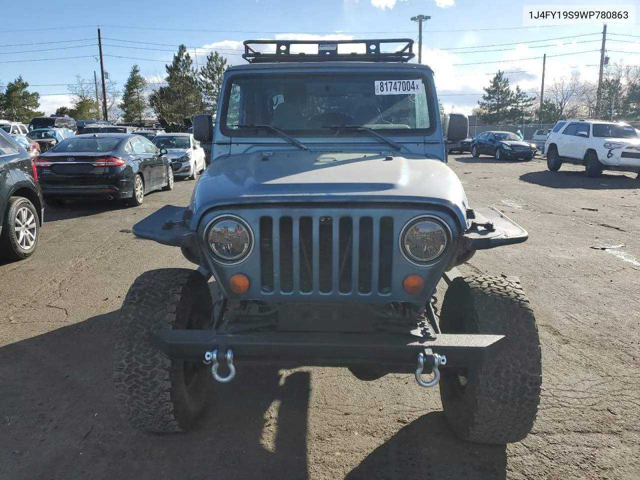 1998 Jeep Wrangler / Tj Sport VIN: 1J4FY19S9WP780863 Lot: 81747004