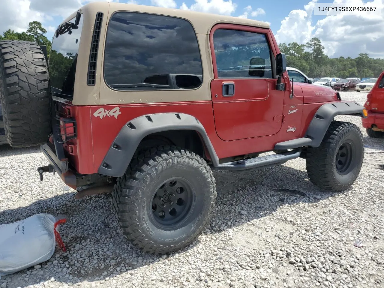 1999 Jeep Wrangler / Tj Sport VIN: 1J4FY19S8XP436667 Lot: 59304544