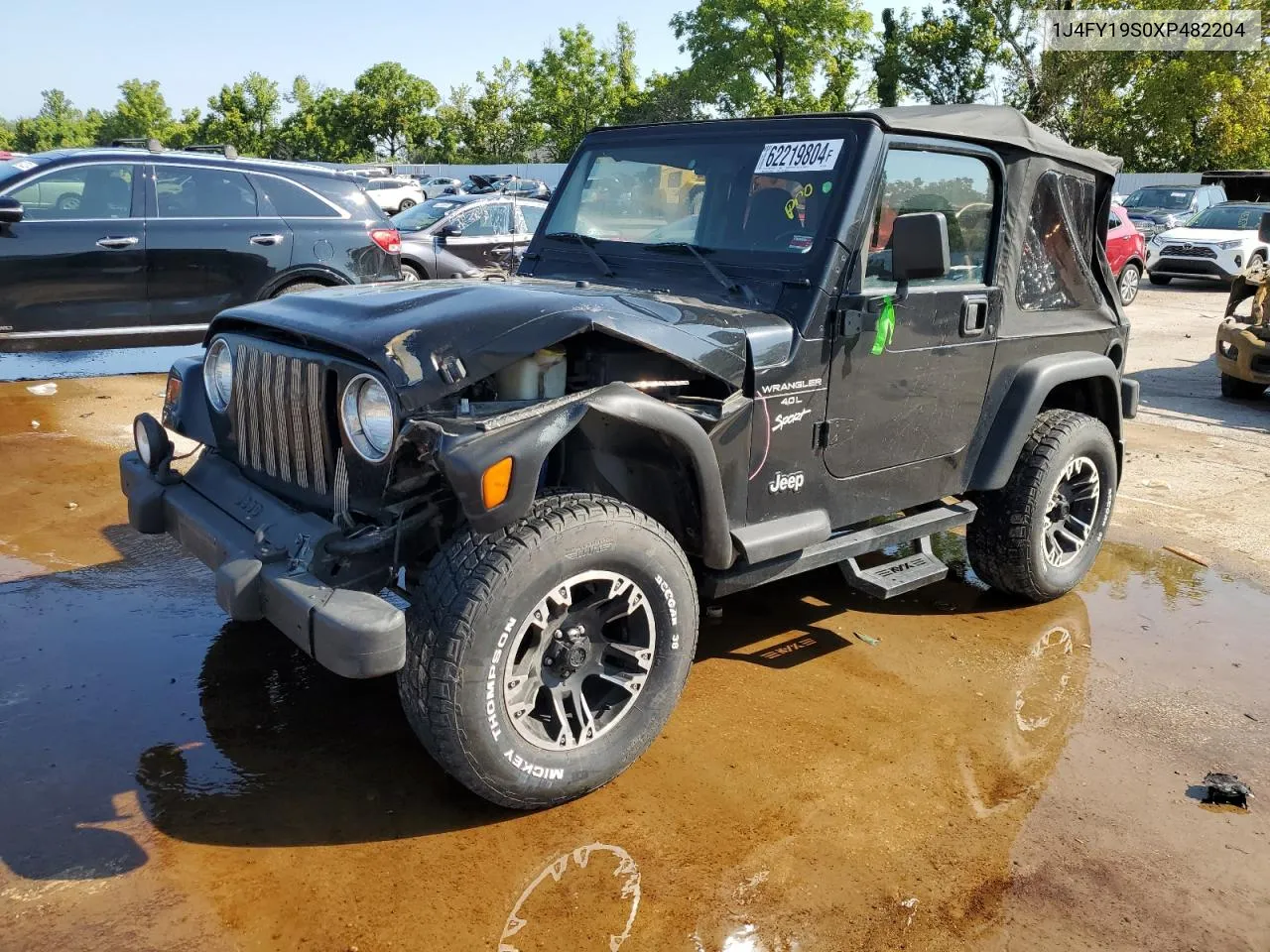 1999 Jeep Wrangler / Tj Sport VIN: 1J4FY19S0XP482204 Lot: 62219804