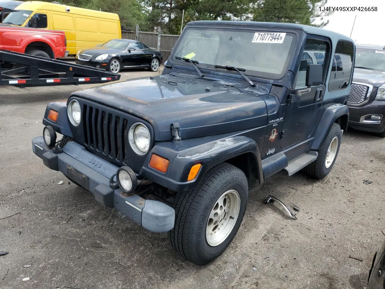 1999 Jeep Wrangler / Tj Sahara VIN: 1J4FY49SXXP426658 Lot: 71077944