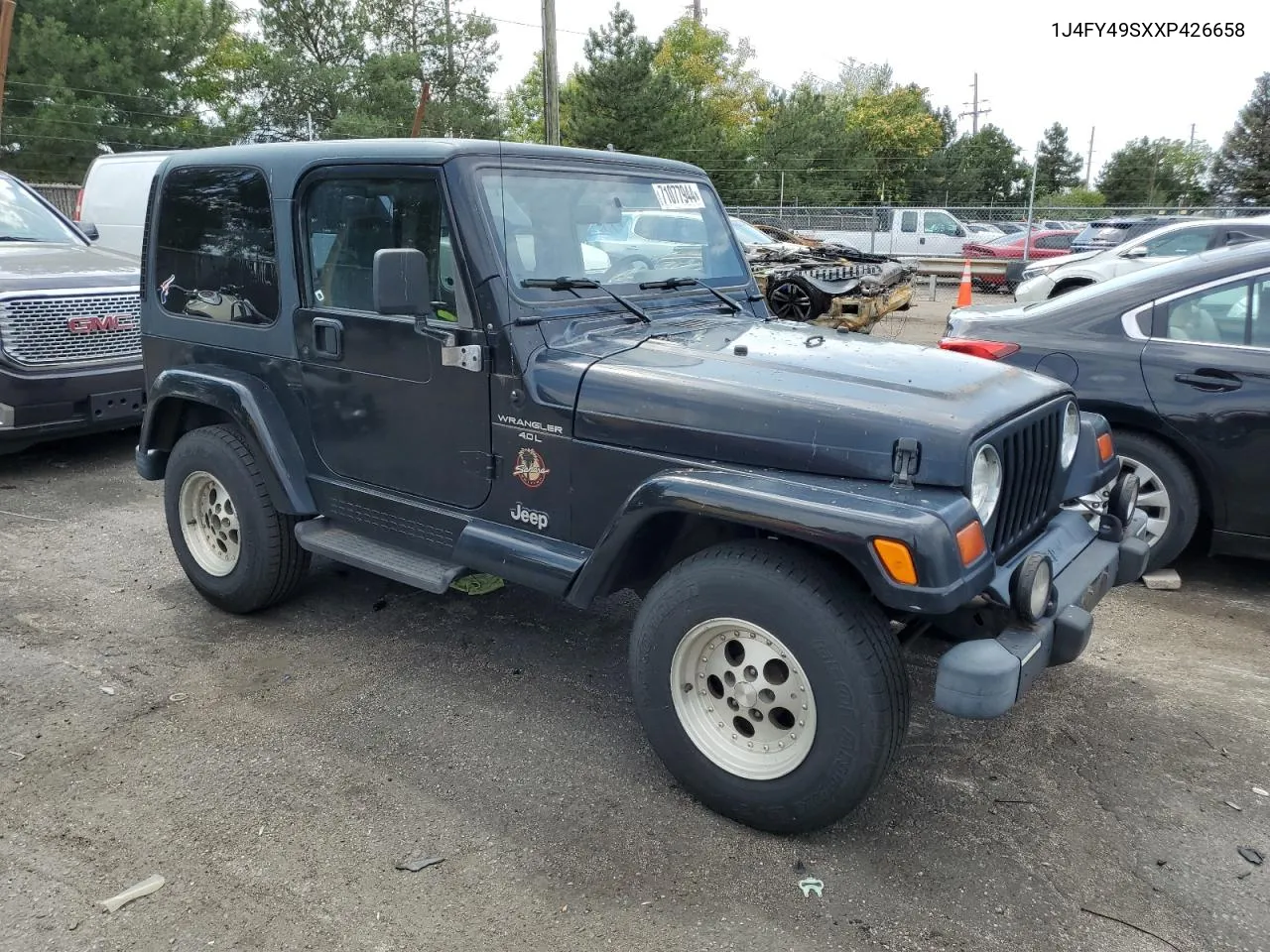 1999 Jeep Wrangler / Tj Sahara VIN: 1J4FY49SXXP426658 Lot: 71077944