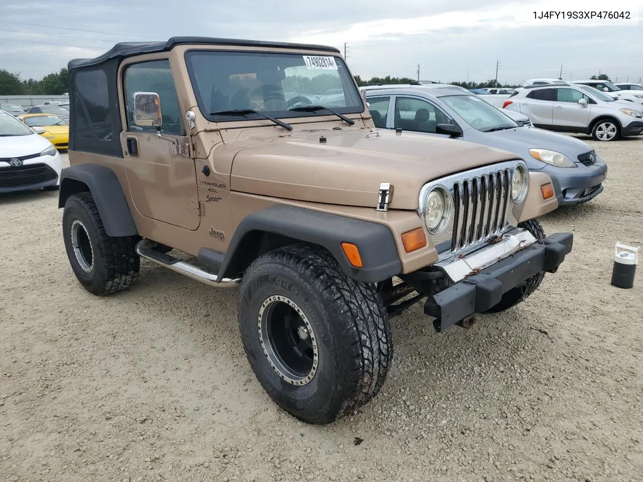 1999 Jeep Wrangler / Tj Sport VIN: 1J4FY19S3XP476042 Lot: 74902814