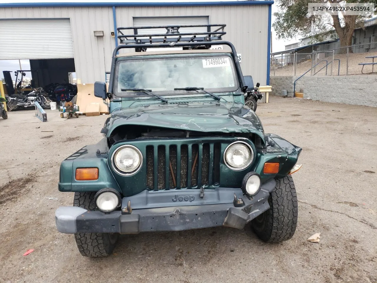 1999 Jeep Wrangler / Tj Sahara VIN: 1J4FY49S2XP453594 Lot: 75287374