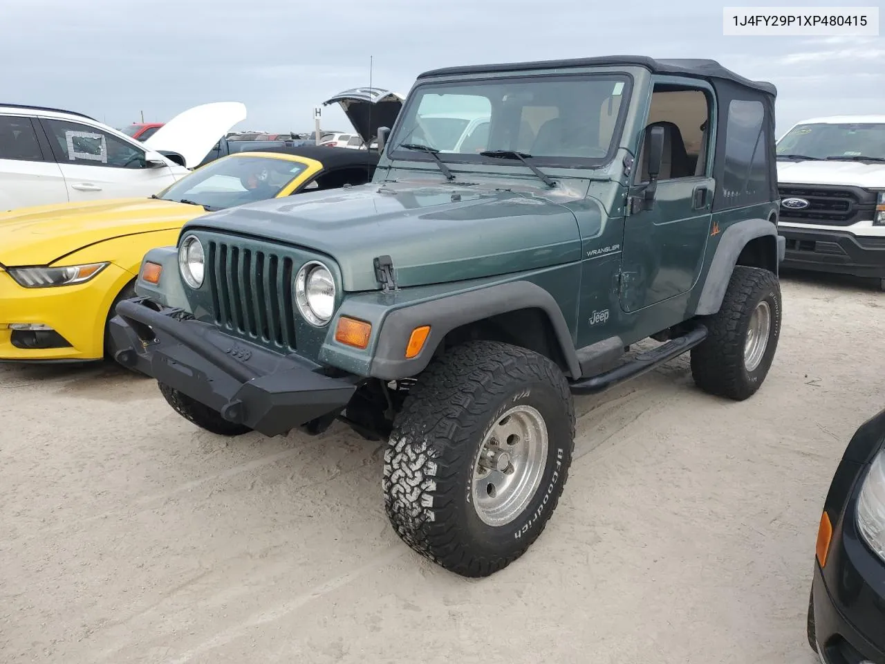 1999 Jeep Wrangler / Tj Se VIN: 1J4FY29P1XP480415 Lot: 76743484