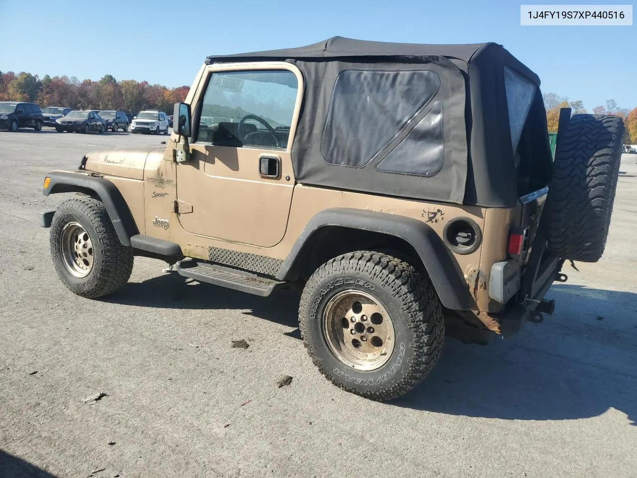 1999 Jeep Wrangler / Tj Sport VIN: 1J4FY19S7XP440516 Lot: 76808934