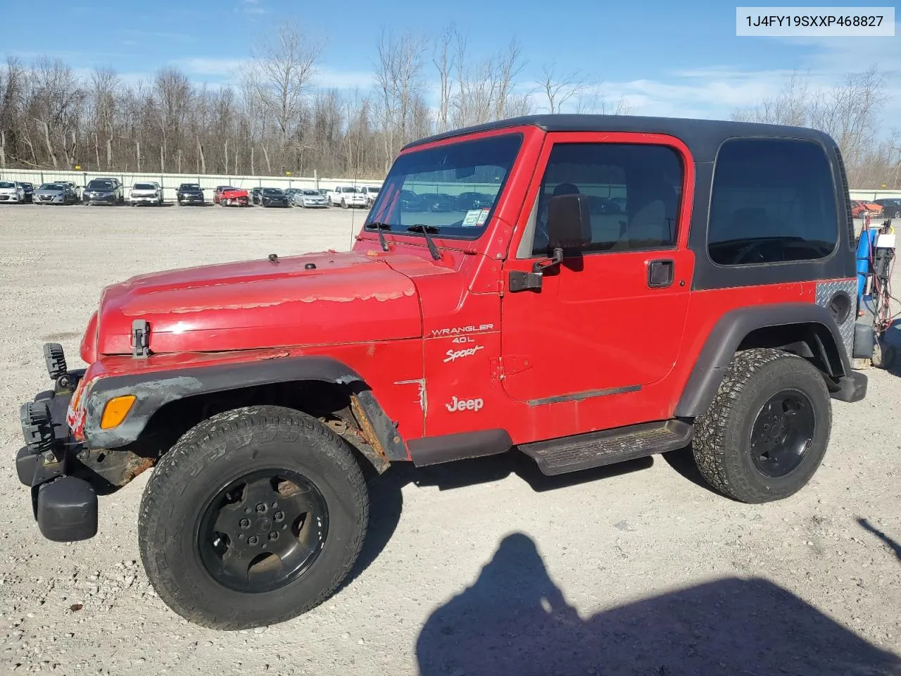 1999 Jeep Wrangler / Tj Sport VIN: 1J4FY19SXXP468827 Lot: 79389324