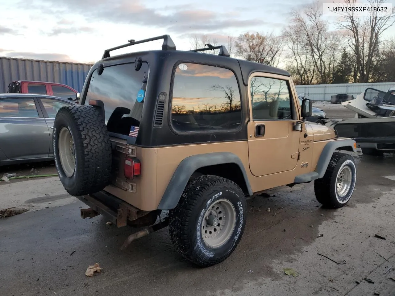 1999 Jeep Wrangler / Tj Sport VIN: 1J4FY19S9XP418632 Lot: 80215984