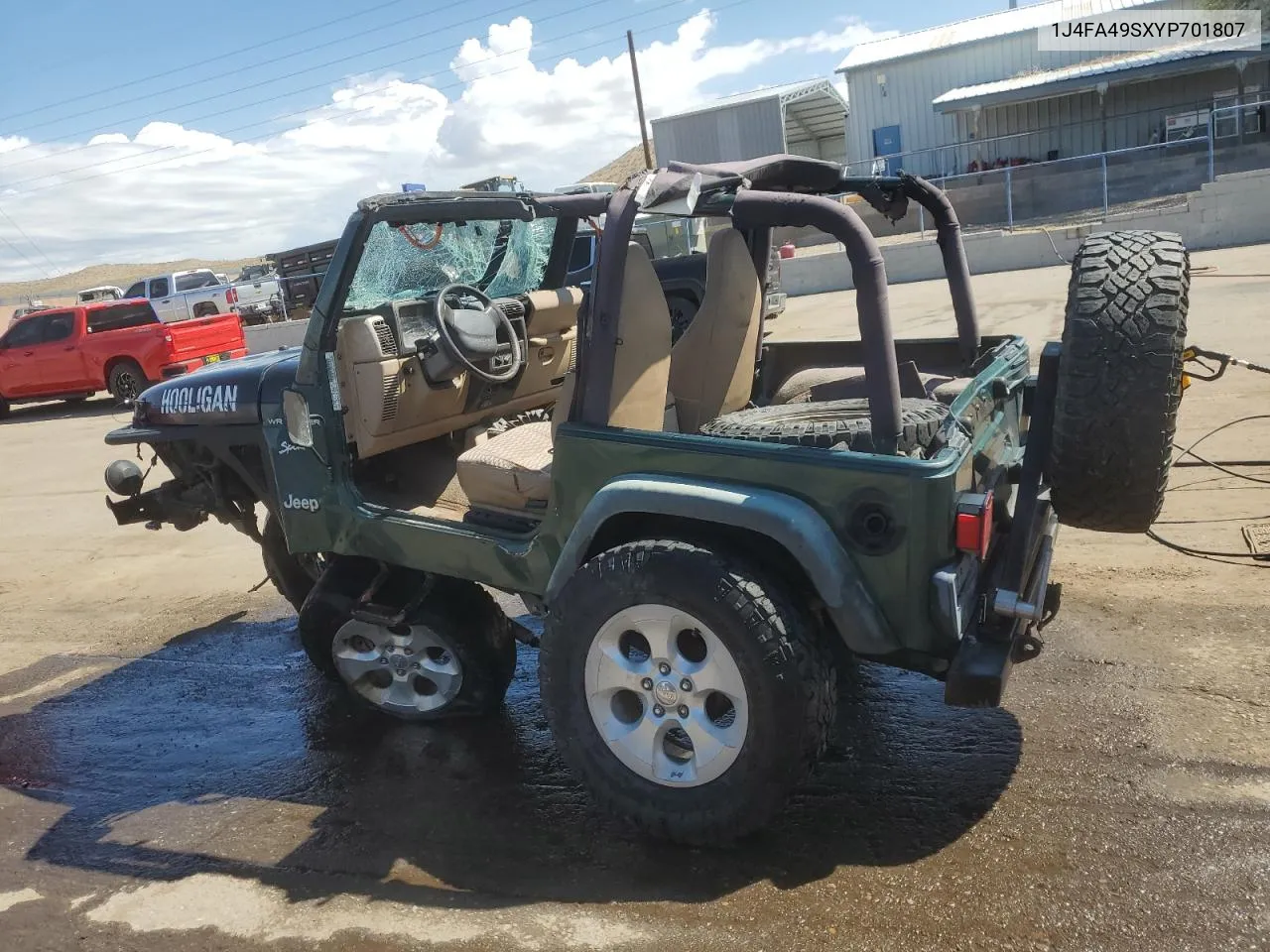 2000 Jeep Wrangler / Tj Sport VIN: 1J4FA49SXYP701807 Lot: 71990164