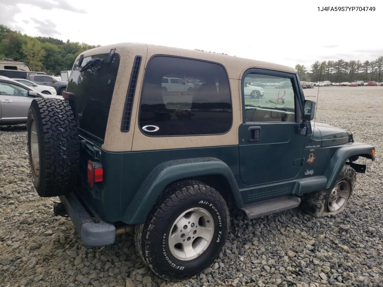 2000 Jeep Wrangler / Tj Sahara VIN: 1J4FA59S7YP704749 Lot: 72452454