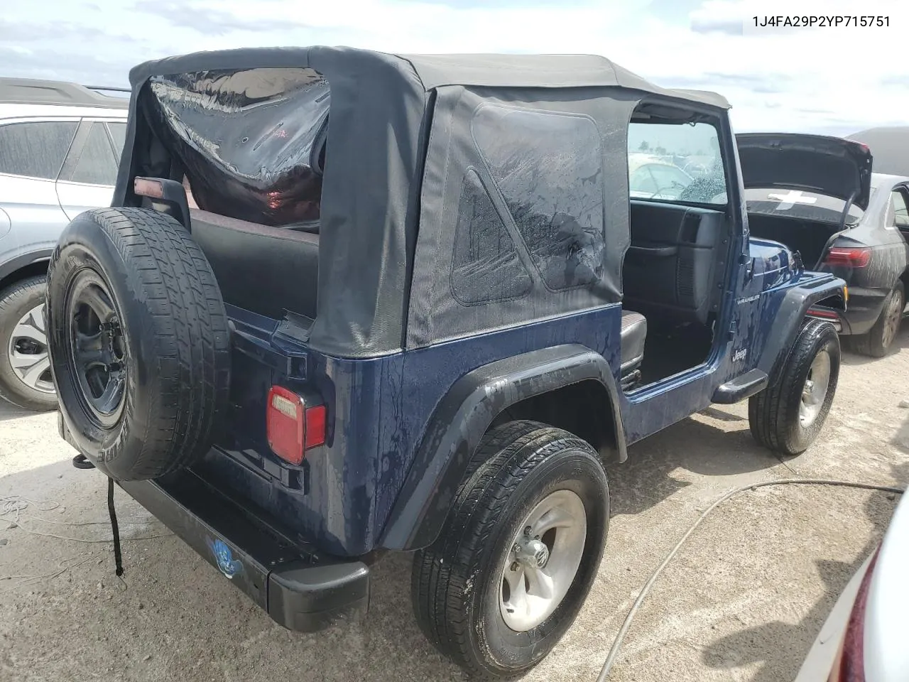 2000 Jeep Wrangler / Tj Se VIN: 1J4FA29P2YP715751 Lot: 76032944