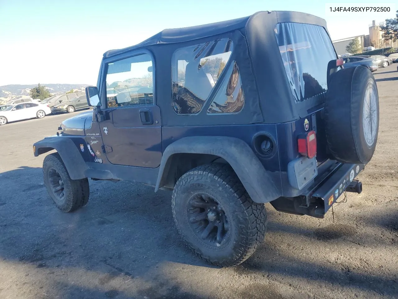 2000 Jeep Wrangler / Tj Sport VIN: 1J4FA49SXYP792500 Lot: 78087144