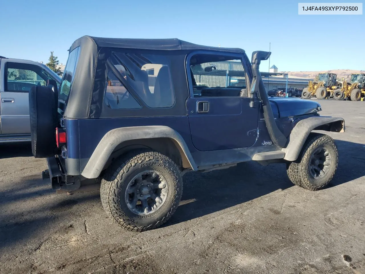 2000 Jeep Wrangler / Tj Sport VIN: 1J4FA49SXYP792500 Lot: 78087144