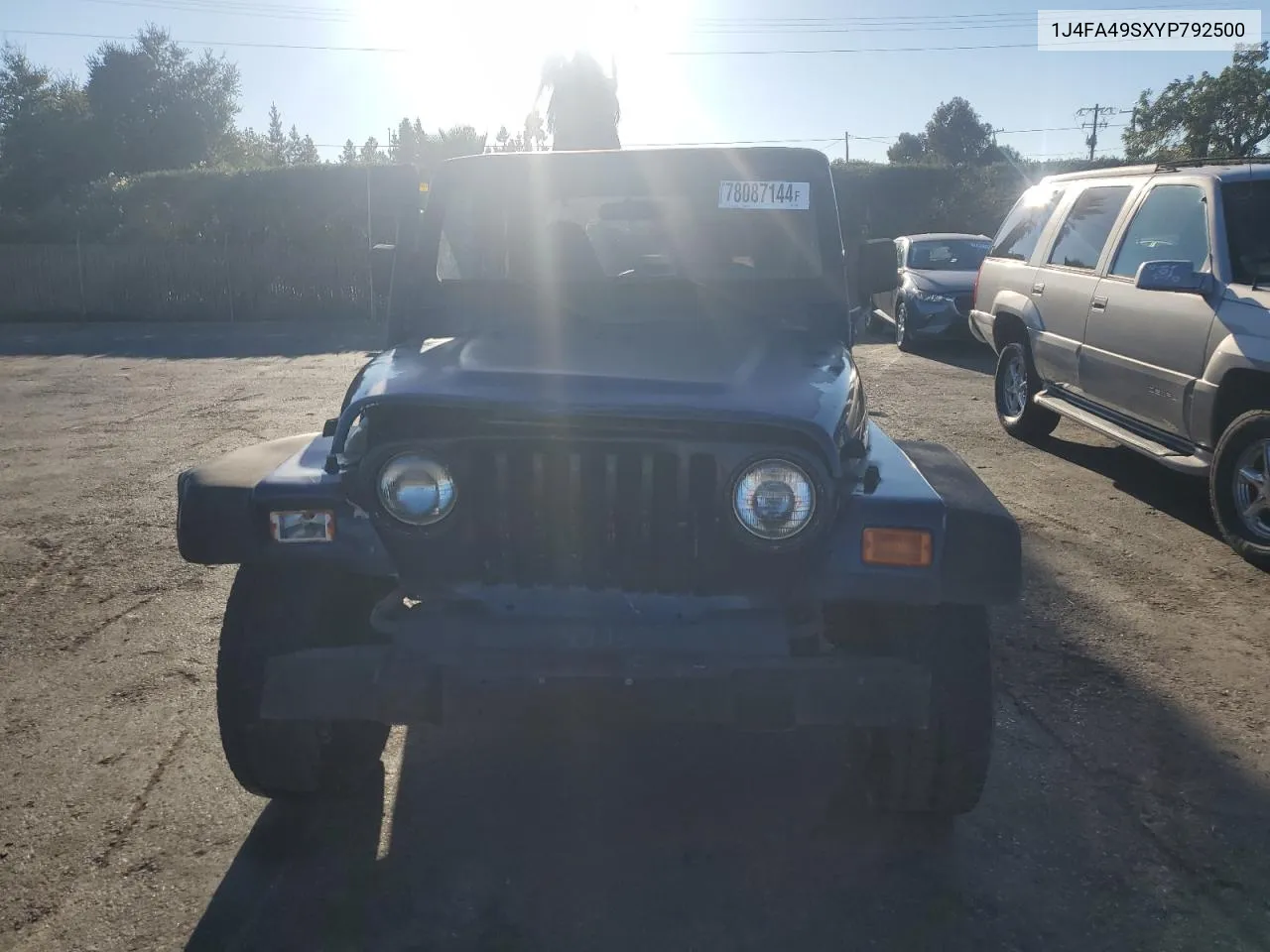 2000 Jeep Wrangler / Tj Sport VIN: 1J4FA49SXYP792500 Lot: 78087144